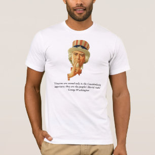 Oom Sam en Citaat van George Washington T-shirt