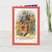 Oom Sam en de kinder! Kaart (Voorkant)