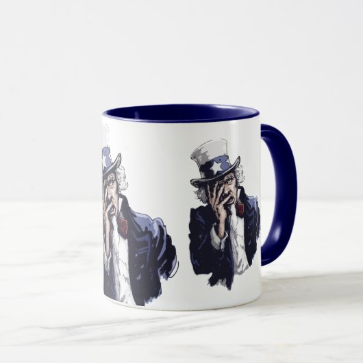 oom Sam Facepalm Mok (Voorkant rechts)