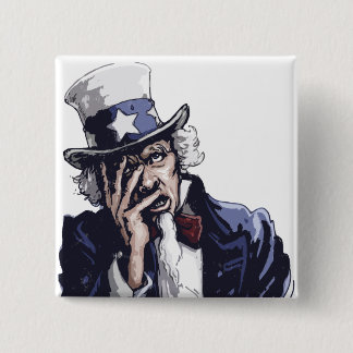 oom Sam Facepalm Vierkante Button 5,1 Cm