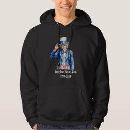 Oom Sam Fijne 4e Juli Patriottisch Hoodie