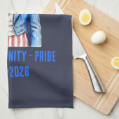 Oom Sam Fijne 4e Juli Patriottisch Theedoek (Quarter Fold)