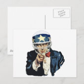 oom sam football briefkaart (Voorkant / Achterkant)