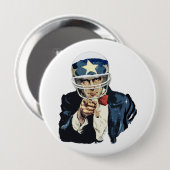 oom sam football ronde button 4,0 cm (Voorkant /achterkant)