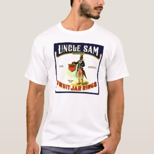 oom Sam Fruit Jar Rings Box Label T-shirt