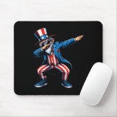 Oom Sam Funny 4 juli Patriottische jongens Muismat (Met muis)