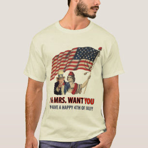 Oom Sam groet voor de vierde T-shirt