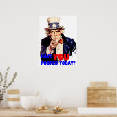 Oom Sam - Heb je vandaag Poster gepoold? (Keuken)