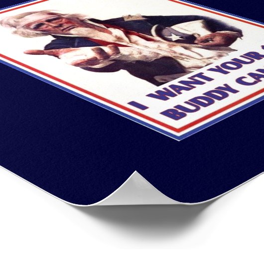 Oom Sam heeft $ $ Poster nodig (Hoek)