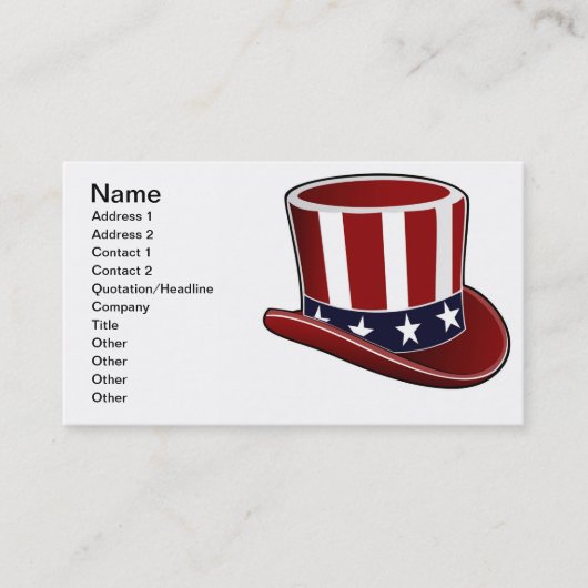 Oom Sam heeft $ $ Visitekaartje nodig (Voorkant)