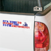 Oom Sam het is tijd om het 25ste amendement aan te Bumpersticker (Op Truck)