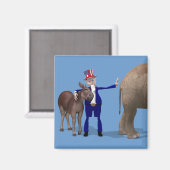 oom Sam houdt van dieren Magneet (Voorkant / Achterkant)