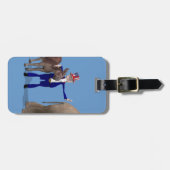 oom Sam houdt van Donkeys Bagagelabel (Voorkant horizontaal)