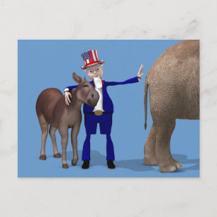 oom Sam houdt van Donkeys Briefkaart
