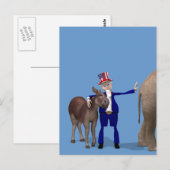 oom Sam houdt van Donkeys Briefkaart (Voorkant / Achterkant)