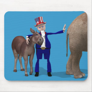 oom Sam houdt van Donkeys Muismat