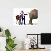 oom Sam houdt van Donkeys Poster (Thuiskantoor)