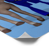 oom Sam houdt van Donkeys Poster (Hoek)