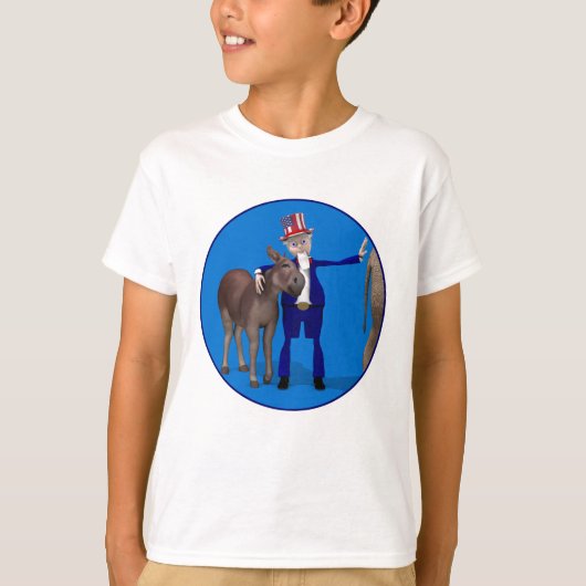 Oom Sam houdt van ezels T-shirt (Voorkant)