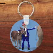 oom Sam Hugs Happy Donkey Sleutelhanger (Voorkant)