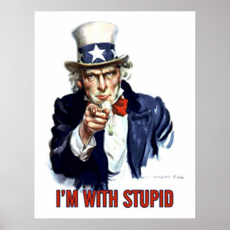 Oom Sam - ik ben met stommerd Poster