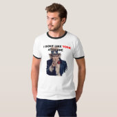 oom-sam, "Ik hou niet van je houding" T-shirt (Voorkant volledig)