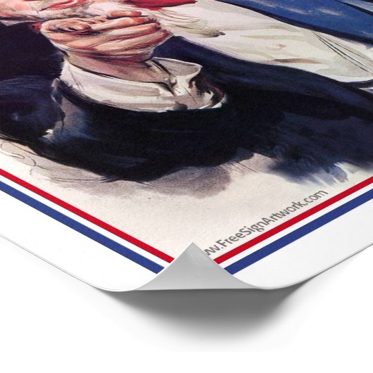 Oom Sam: IK WIL DAT JE.. Poster (Hoek)