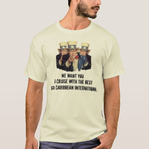 Oom Sam ik wil dat je Royal Caribbean kruist T-shirt