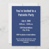 Oom Sam - IK WIL DAT U - partijuitnodiging Kaart (Achterkant)