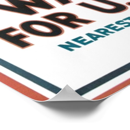 Oom Sam ik wil je afdrukken Poster (Hoek)