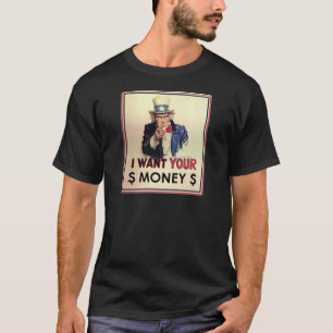 Oom Sam - Ik wil je geld T-shirt