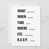 Oom Sam "Ik wil je"  Kaart (Achterkant)