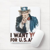 Oom Sam: "Ik wil je!" Muismat (Met muis)