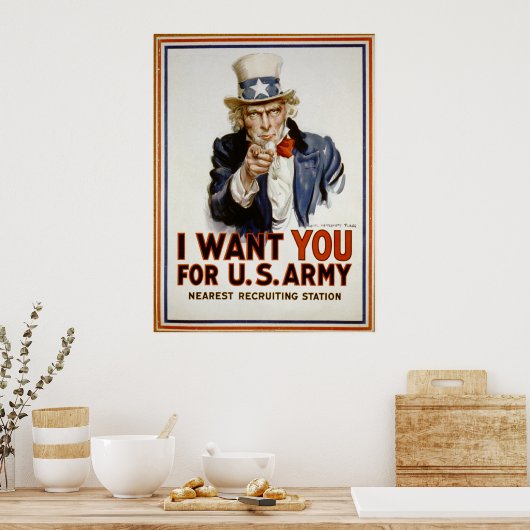 Oom Sam - Ik wil je Poster (Keuken)