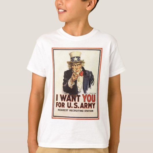 Oom Sam - Ik wil je T-Shirt (Voorkant)
