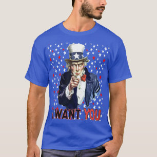 Oom Sam Ik Wil Jou Met Sterren En Strepen T-shirt