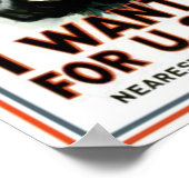 oom Sam ik wil jullie leger Poster (Hoek)