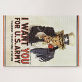 oom Sam ik wil jullie WWI Propaganda VS Legpuzzel (Horizontaal)