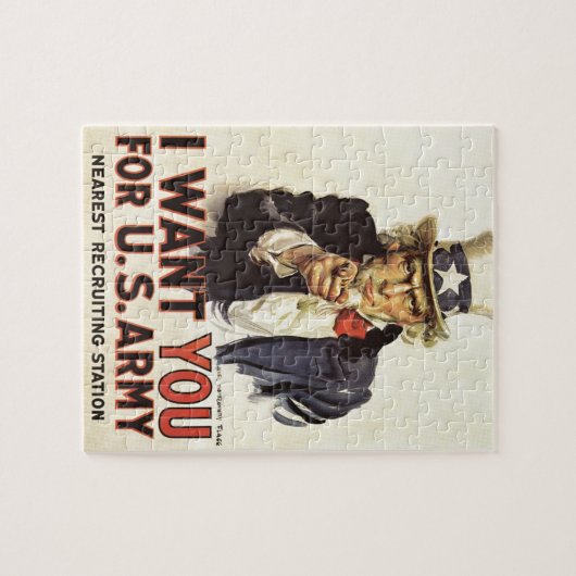  oom Sam ik wil jullie WWI Propaganda VS Legpuzzel (Horizontaal)