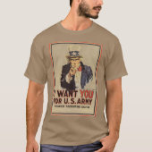 oom Sam ik wil jullie WWI Propaganda VS T-shirt (Voorkant)