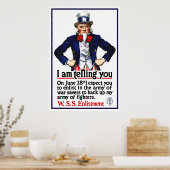 Oom Sam — ik zeg je Poster (Keuken)