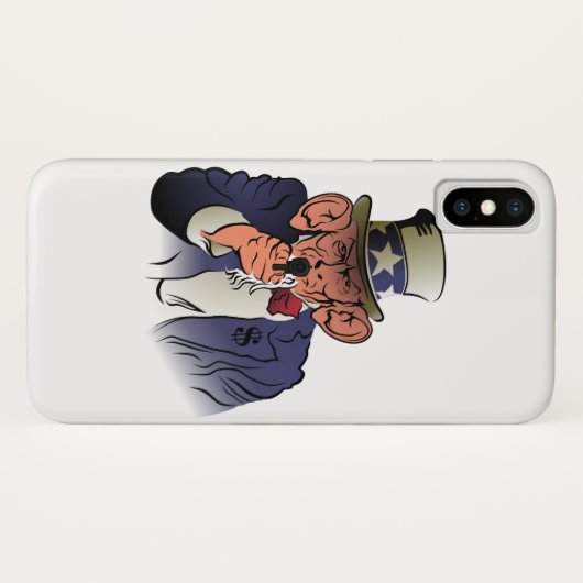 Oom Sam in kleur Case-Mate iPhone Case (Achterkant (horizontaal))