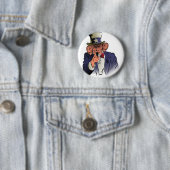 Oom Sam in kleur Ronde Button 5,7 Cm (In situ)