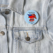Oom Sam is een winkeluitvinding Ronde Button 5,7 Cm (In situ)