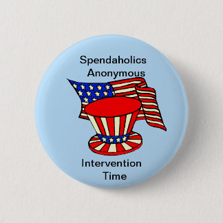 Oom Sam is een winkeluitvinding Ronde Button 5,7 Cm