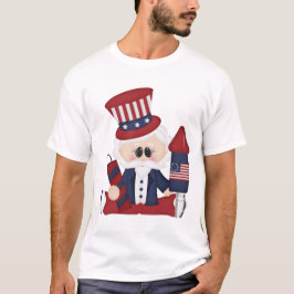 Oom Sam Juli Vierde Patriottische T-shirt