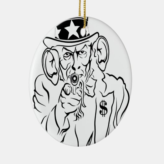 oom Sam Keramisch Ornament (Rechts)