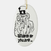 oom Sam Keramisch Ornament (Rechts)