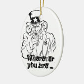 oom Sam Keramisch Ornament (Links)