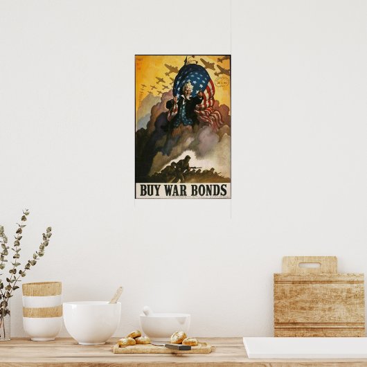 Oom Sam: Koop oorlogsobligaties Poster (Keuken)